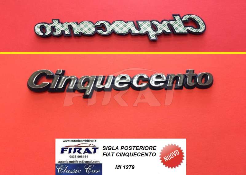 SIGLA FIAT CINQUECENTO 92 -> POST. (1279)